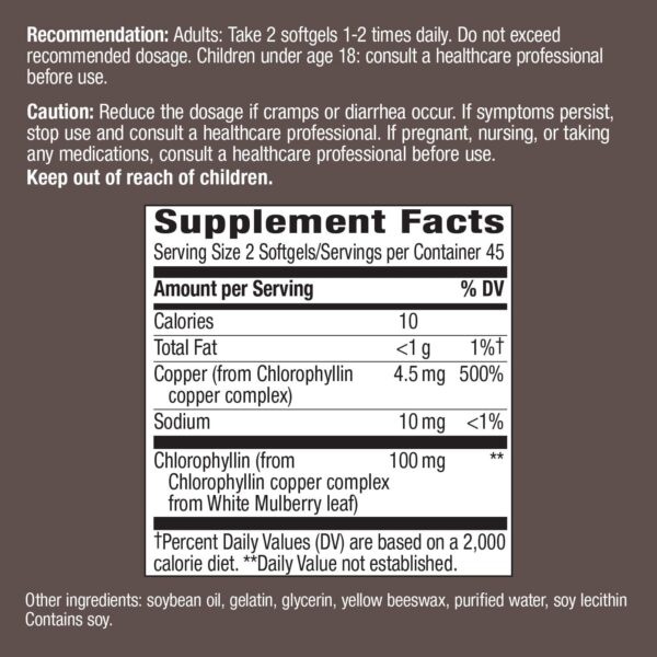 Etiqueta producto Chlorofresh Nature's Way