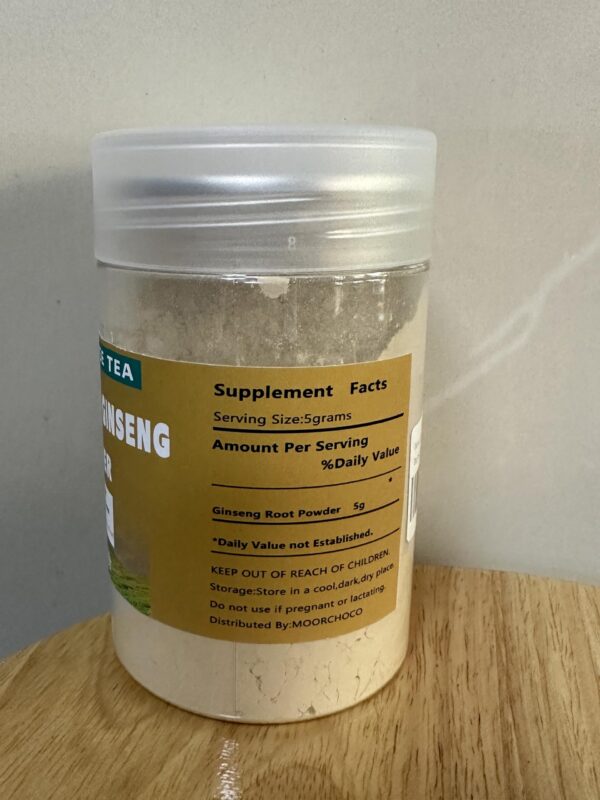 Etiqueta del producto DIAN MAI HAO polvo herbal puro