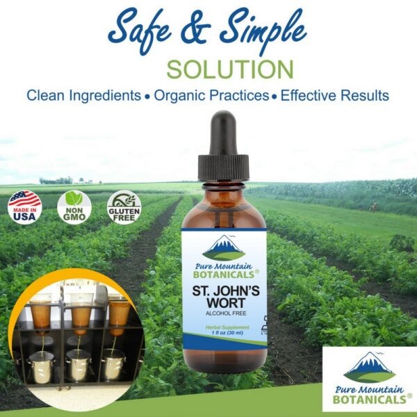 Etiqueta producto extracto kosher sin alcohol hierba San Juan