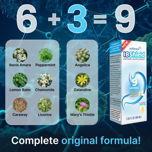 Version 1.0.0 Etiqueta producto IBShield multihierbas 100ml sin alcohol