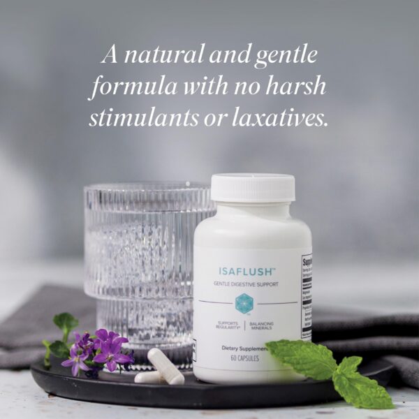 Etiqueta producto Isagenix IsaFlush suplemento digestivo