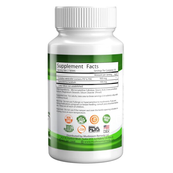Etiqueta producto PRO-Immune Gold con hongos medicinales
