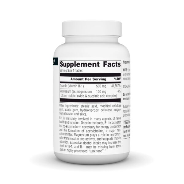 Etiqueta del producto Source Naturals B-1 500 mg