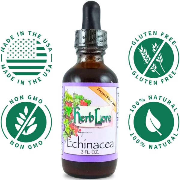 Version 1.0.0 Etiqueta producto tintura echinacea Herb Lore 2oz