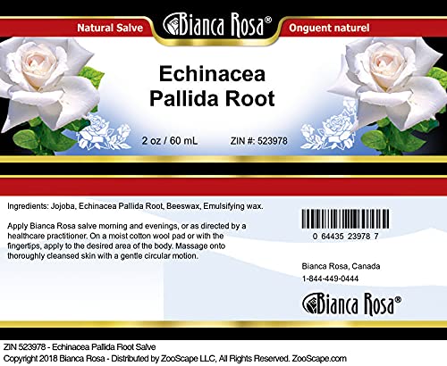 detalle envase ungüento equinácea Bianca Rosa 2 oz