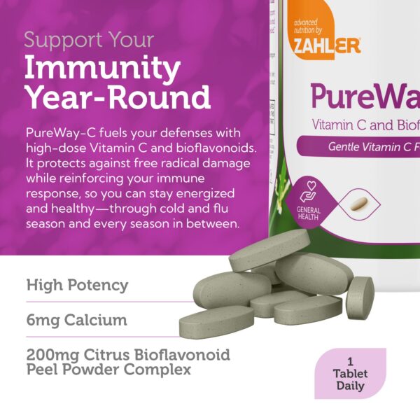 Etiqueta producto Zahler vitamina c 1000 mg y bioflavonoides