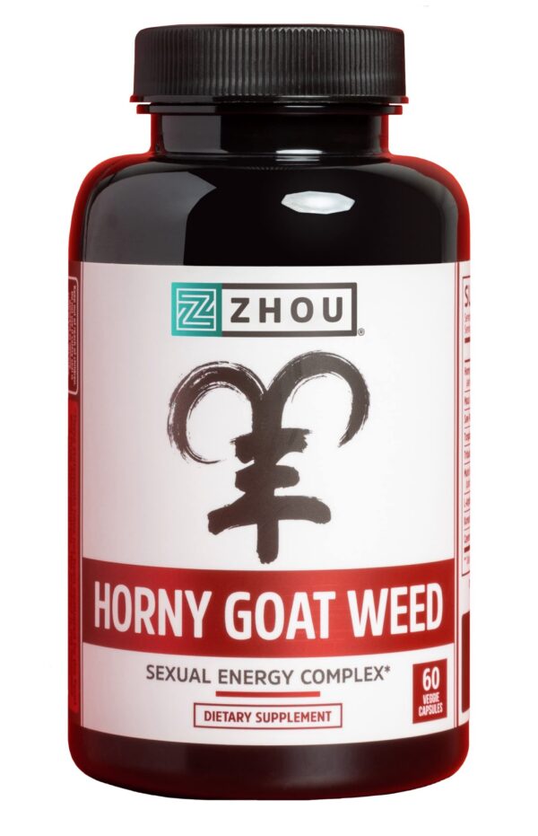 Etiqueta producto Zhou Horny Goat Weed suplemento herbal