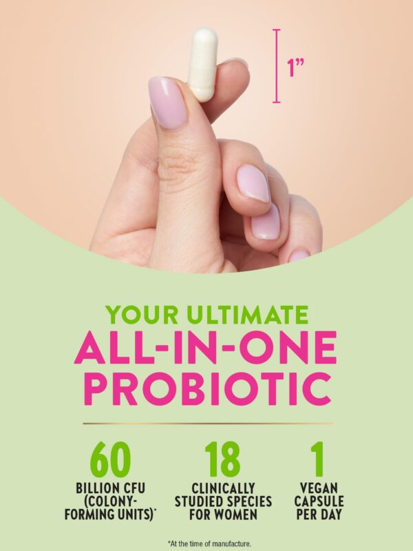 Etiqueta Raw Flora probióticos para mujer