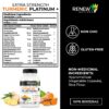 Etiqueta Renew Actives Cúrcuma Platino suplemento natural