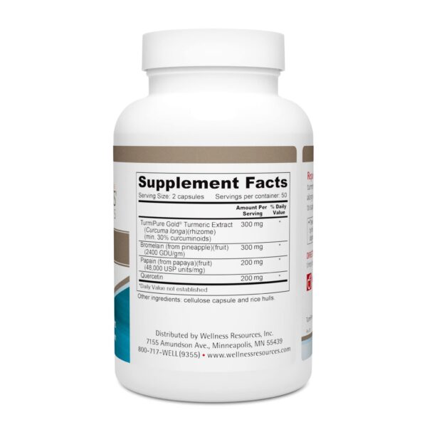 Version 1.0.0 Etiqueta Repair Plus con ingredientes cúrcuma y quercetina