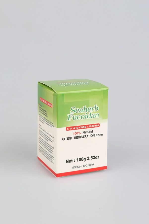 Version 1.0.0 Etiqueta SeaHerb Fucoidan suplemento natural alga marina