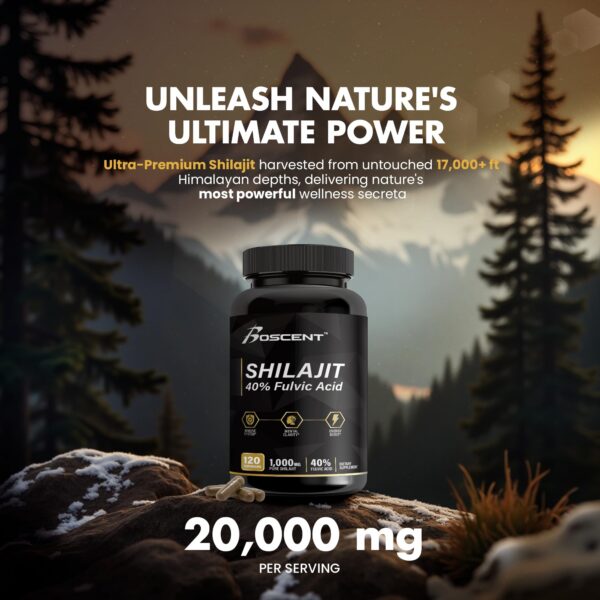 Etiqueta de Shilajit BOSCENT