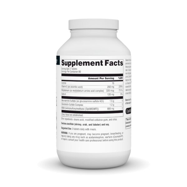 Etiqueta de Source Naturals Glucosamina Condroitina MSM