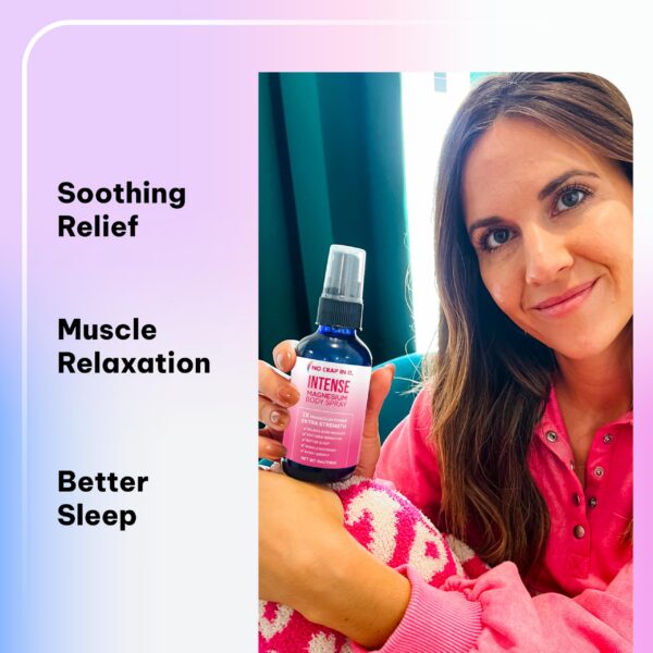 Etiqueta frontal del spray magnesio