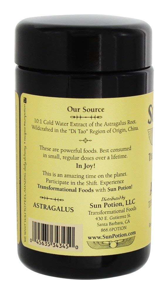 Etiqueta Sun Potion Astrágalo raíz natural 60 g