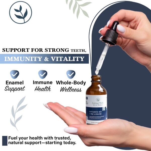 Etiqueta del suplemento con K2 y K1