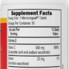 Etiqueta del suplemento vitamina C 500 mg