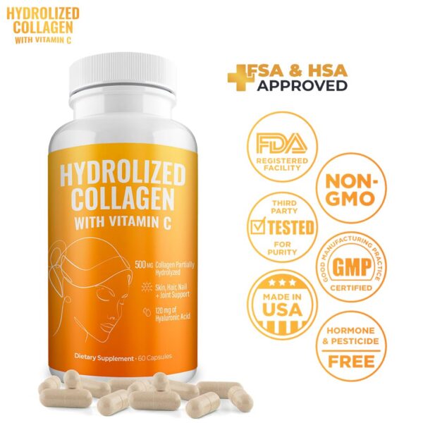 Etiqueta de suplemento Aura Vitamin colágeno y vitamina c