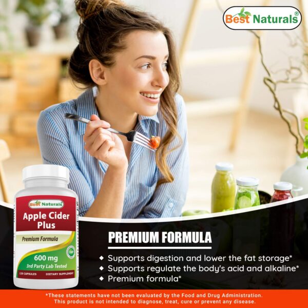 Etiqueta suplemento Best Naturals Vinagre Sidra Manzana