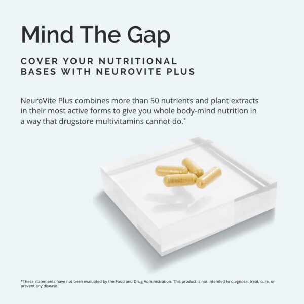 Etiqueta suplemento BRAINMD NeuroVite Plus multivitamínico