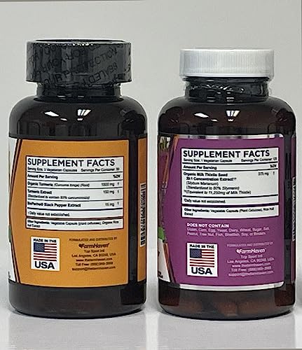 Etiqueta suplemento cardo mariano FarmHaven