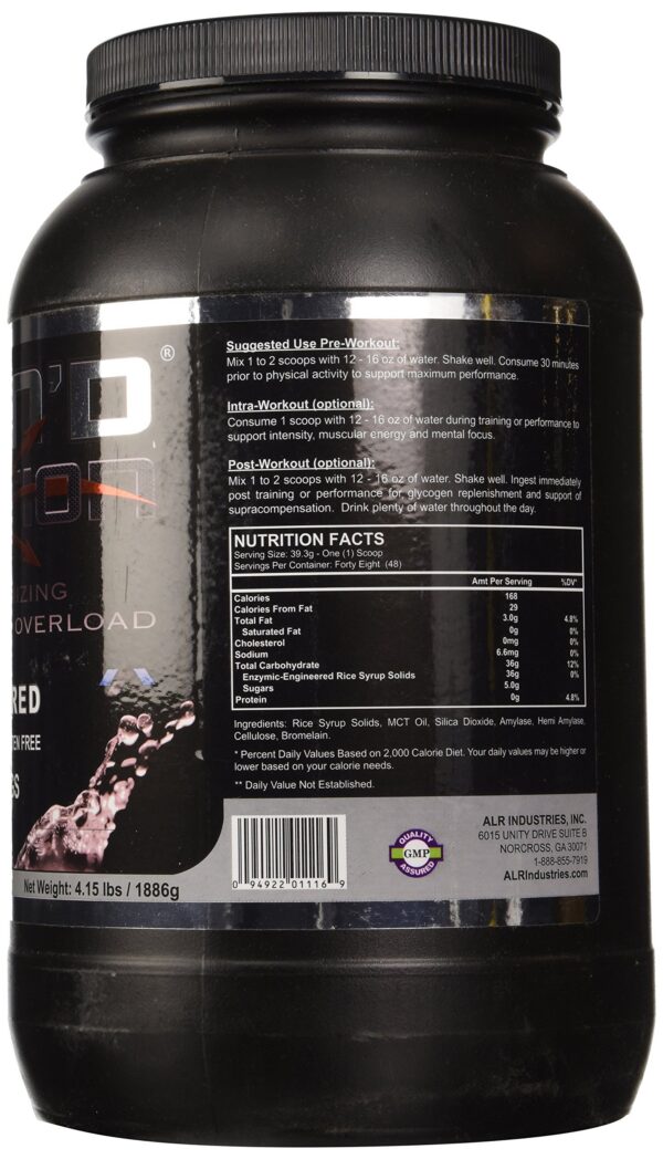 Etiqueta del suplemento Chain'd Reaction Alr Industries