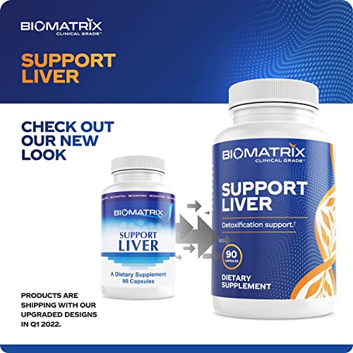 Etiqueta suplemento detoxificación BioMatrix Support Liver