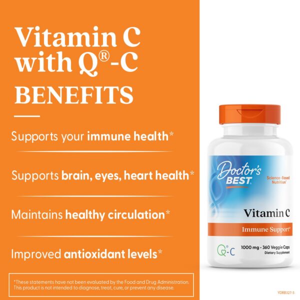 etiqueta suplemento doctor's best vitamina c con q-c