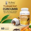 Etiqueta del suplemento Dr. Berg cúrcuma con bioPerine
