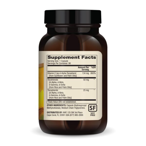 Etiqueta suplemento Dr Mercola vitamina E natural