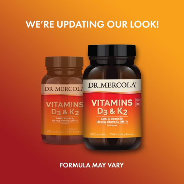 Version 1.0.0 Etiqueta suplemento Dr Mercola Vitaminas D3 y K2