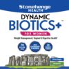 Etiqueta del suplemento Dynamic Biotics+ para mujeres Stonehenge Health
