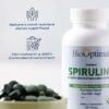 Etiqueta suplemento espirulina BioOptimal orgánica