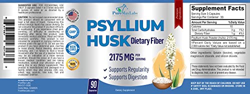 Etiqueta suplemento fibra dietética Psyllium Husk YUMMYVITE