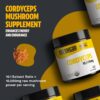 Etiqueta de suplemento FreshCap polvo Cordyceps para inmunidad