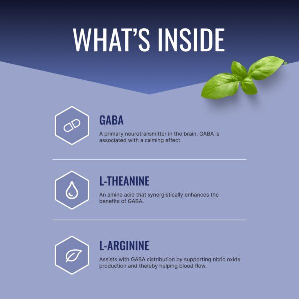 Detalle cápsulas Approved Science GABA+ para sueño