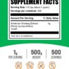 Etiqueta suplemento ginseng americano BulkSupplements