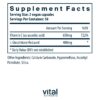 Etiqueta suplemento glutatión detoxificación hepática Vital Nutrients