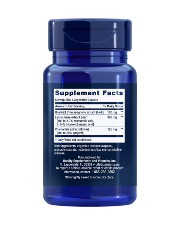 Etiqueta suplemento Herbal Sleep PM Life Extension