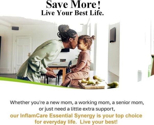 Etiqueta del suplemento InflamCare Essential Synergy para mujeres