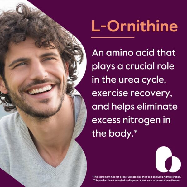 Etiqueta del suplemento L-Ornitina 500mg Bestvite