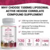 Etiqueta suplemento liposomal Active Hexose Correlated 1500mg