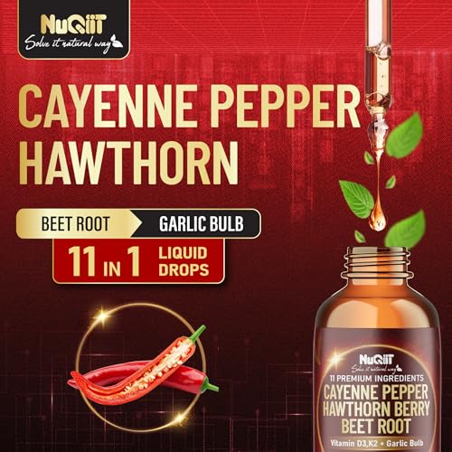 Etiqueta del suplemento líquido 11 en 1 NUQIIT con vitaminas y extractos