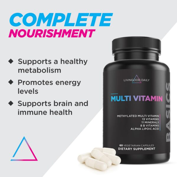 Etiqueta suplemento Livingood Daily multivitamínico