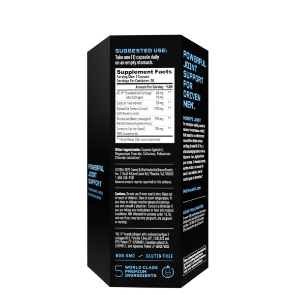 Etiqueta principal del suplemento Mdrive para articulaciones y movilidad