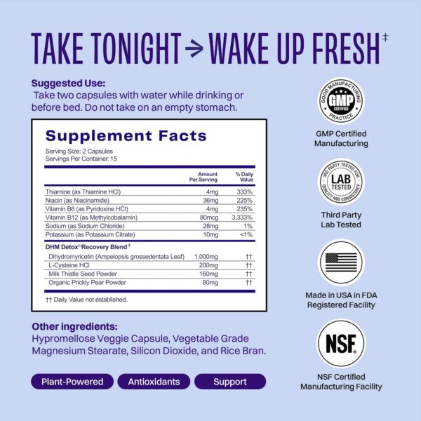 Version 1.0.0 Paquetes individuales No Days Wasted DHM Detox para recuperación