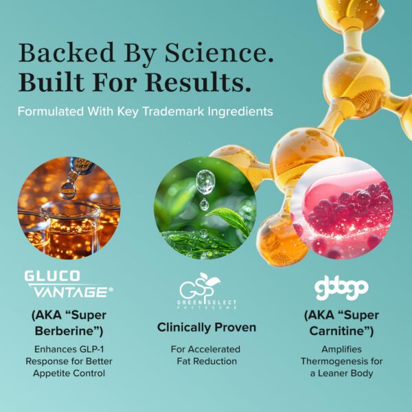 Etiqueta del suplemento Nutrex Research BURN30 GLP1+