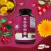 Version 1.0.0 Etiqueta de suplemento NutriFlair D-Mannosa con ingredientes naturales