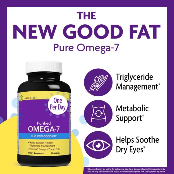 Etiqueta suplemento omega 7 InnovixLabs