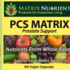 Version 1.0.0 Etiqueta del suplemento PCS Matrix ingredientes naturales